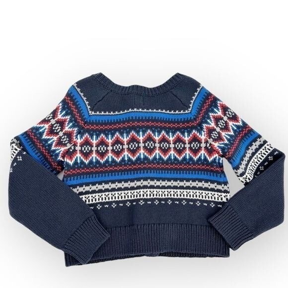 TEA Collection Children's NWT Cardigan Fair Isle Button-Up size S (4-5 Years) 4T - Picture 5 of 6